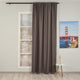 EXTRA LONG Home Decorative Curtains Extra Long Luxury Colors Linen Look Hang Back Tab and Rod Pocket 1 Panel Curtain Home Décor (Grey)