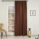 EXTRA LONG Home Decorative Curtains Extra Long Luxury Colors Linen Look Hang Back Tab and Rod Pocket 1 Panel Curtain Home Décor (Brown)
