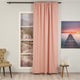 EXTRA LONG Home Decorative Curtains Extra Long Luxury Colors Linen Look Hang Back Tab and Rod Pocket 1 Panel Curtain Home Décor (Baby Pink)