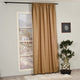 EXTRA LONG Home Decorative Curtains Extra Long Luxury Colors Linen Look Hang Back Tab and Rod Pocket 1 Panel Curtain Home Décor (Beige)