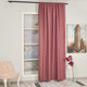 EXTRA LONG Home Decorative Curtains Extra Long Luxury Colors Linen Look Hang Back Tab and Rod Pocket 1 Panel Curtain Home Décor (Rose Pink)