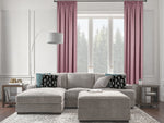 EXTRA LONG Home Decorative Curtains Extra Long Luxury Colors Room Darkening Hang Back Tab and Rod Pocket 1 Panel Curtain Home Décor (Rose Pink)