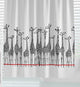 Giraffe Shower Shower Curtain Single Panel for Bathroom, Unique and Stylish Heavy Duty Waterproof with 12 Grommets and Hooks, 72 X 72 Inches