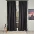 EXTRA LONG Home Decorative Curtains Extra Long Luxury Colors Room Darkening Hang Back Tab and Rod Pocket 1 Panel Curtain Home Décor (Anthracite)